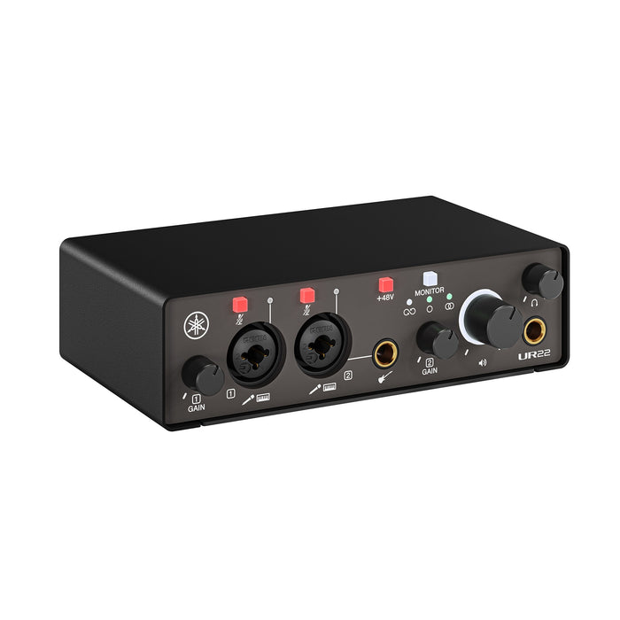 Yamaha UR22MK3 2x2 USB-C Audio Interface, Black