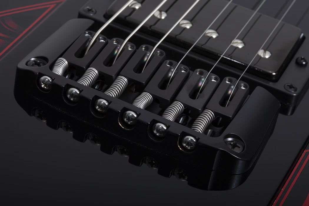 Schecter Ultra Przym Mercury Rose Electric Guitar, Gloss Black