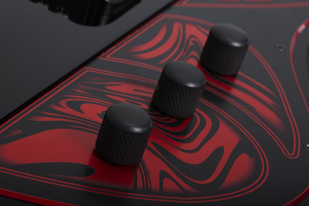 Schecter Ultra Przym Mercury Rose Electric Guitar, Gloss Black