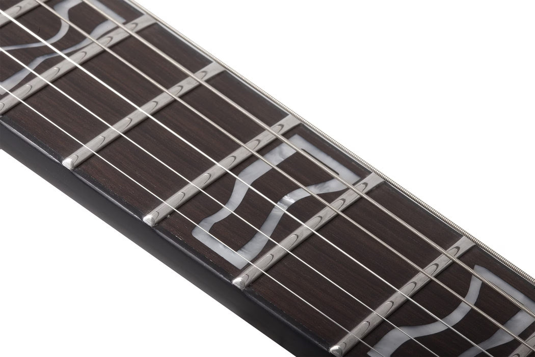 Schecter Ultra Przym Mercury Rose Electric Guitar, Gloss Black