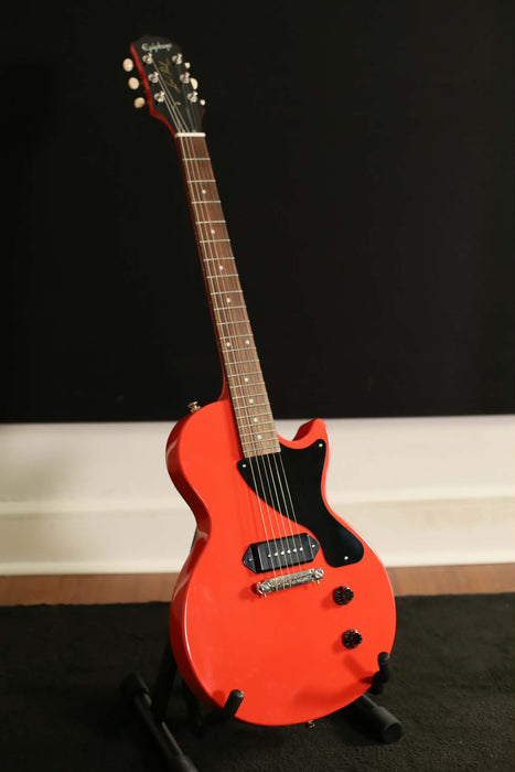 Epiphone Billie Joe Armstrong Les Paul Junior Electric Guitar w/Hardshell Case, Radiant Red - Used