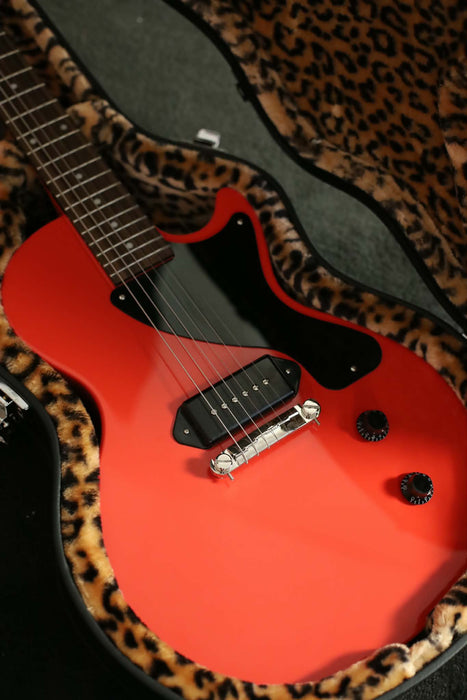 Epiphone Billie Joe Armstrong Les Paul Junior Electric Guitar w/Hardshell Case, Radiant Red - Used