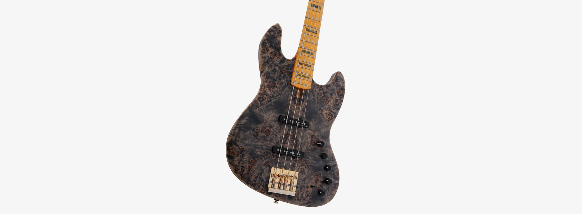 Sire Marcus Miller V10 4-String Electric Bass w/Gigbag, Transparent Black