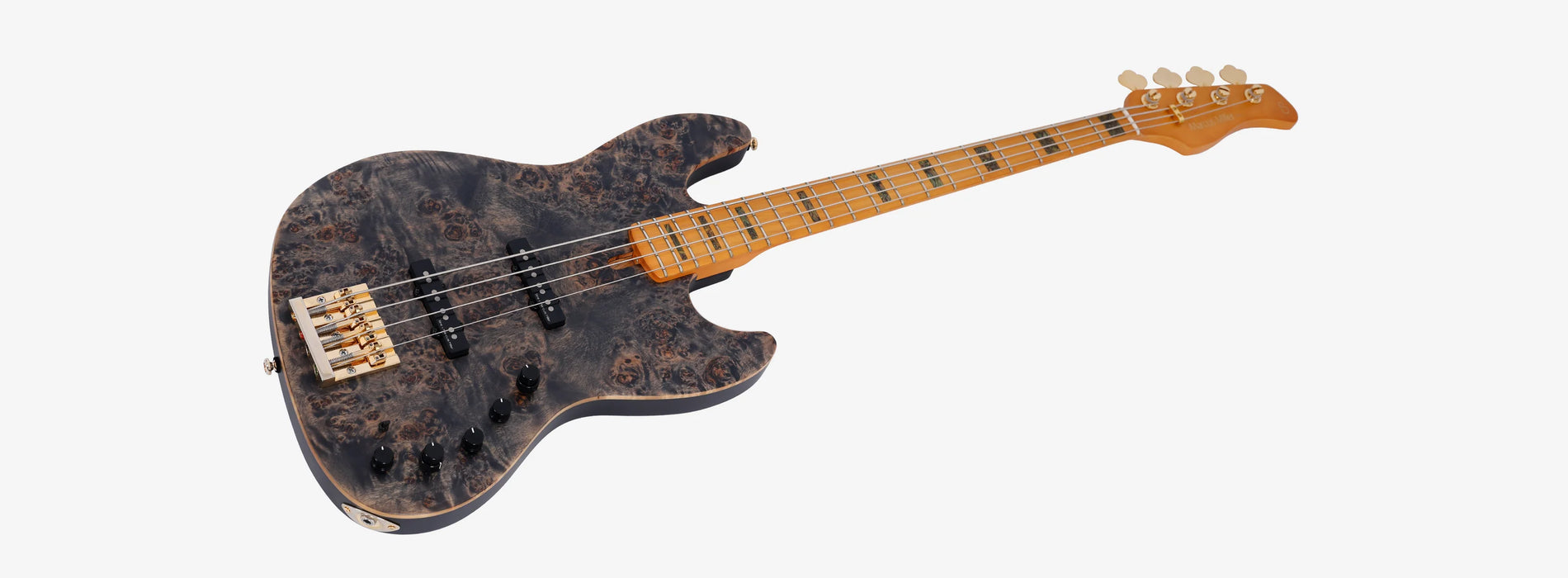 Sire Marcus Miller V10 4-String Electric Bass w/Gigbag, Transparent Black