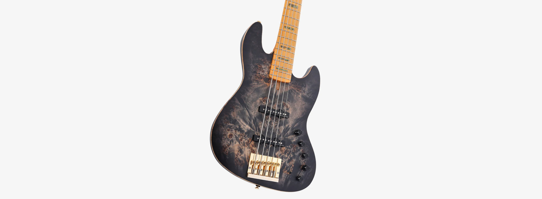 Sire Marcus Miller V10 5-String Electric Bass w/Gigbag, Transparent Black