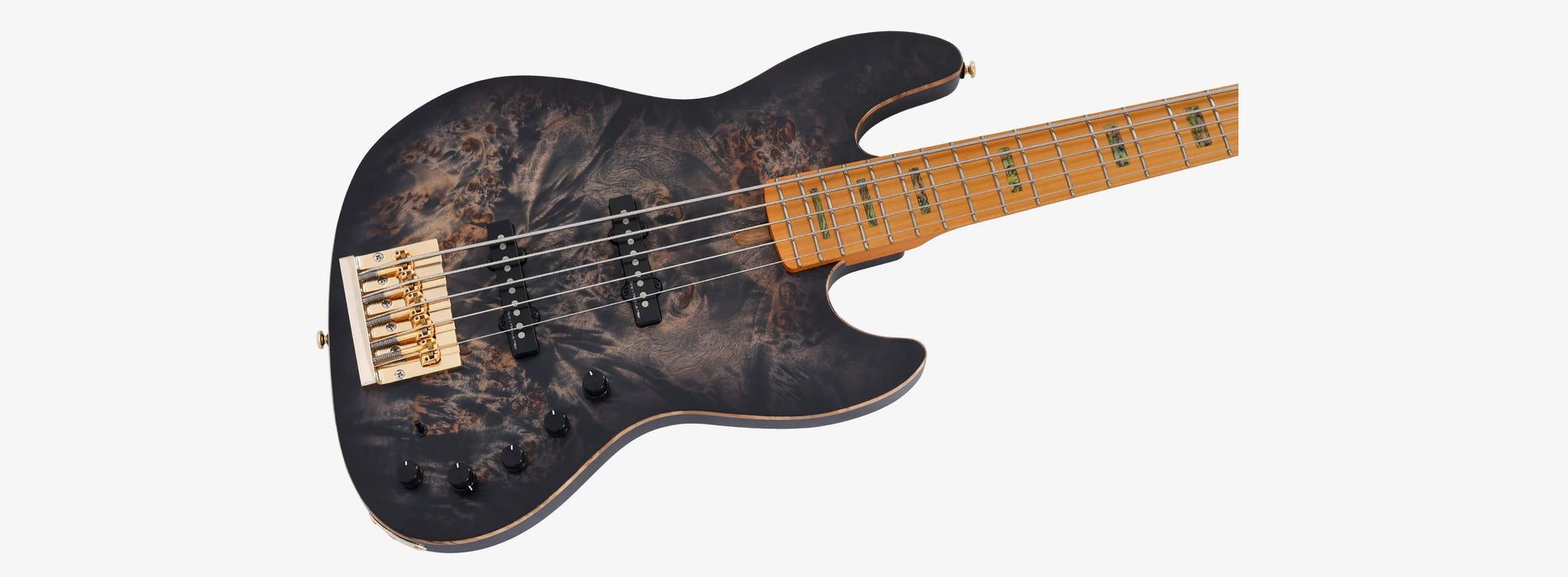 Sire Marcus Miller V10 5-String Electric Bass w/Gigbag, Transparent Black