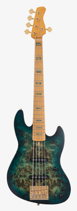 Sire Marcus Miller V10 5-String Electric Bass w/Gigbag, Transparent Green Satin