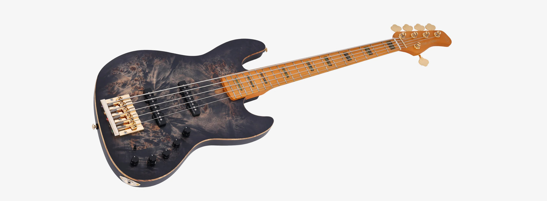 Sire Marcus Miller V10 5-String Electric Bass w/Gigbag, Transparent Black