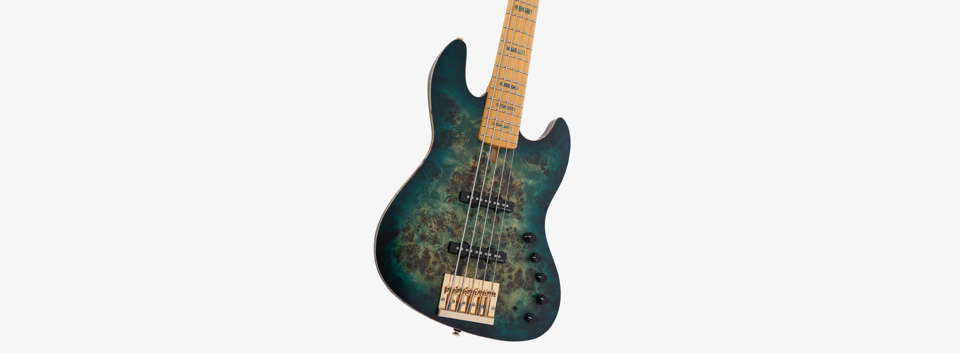 Sire Marcus Miller V10 5-String Electric Bass w/Gigbag, Transparent Green Satin
