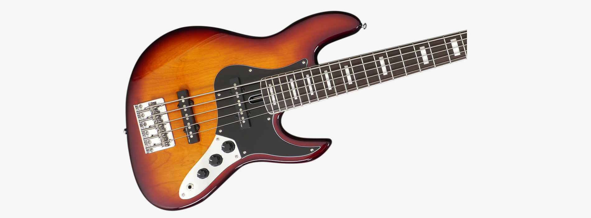 Sire Marcus Miller V5 24-Fret 5-String Fretless Electric Bass, Tobacco Sunburst