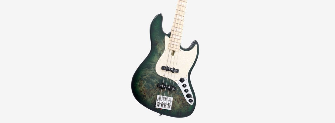 Sire Bass Swamp Ash Reissue 4-String - Transparent Green Satin