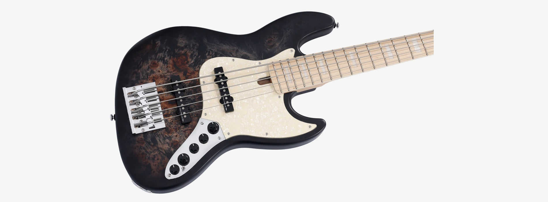 Sire Marcus Miller V7 Ash Reissu 5-String, Transparent Black Satin