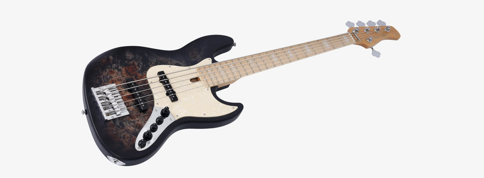 Sire Marcus Miller V7 Ash Reissu 5-String, Transparent Black Satin