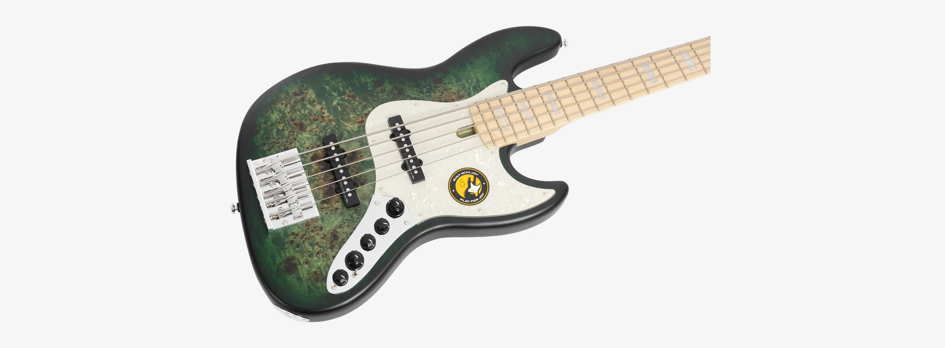 Sire Marcus Miller V7 Ash Reissue 5-String, Transparent Green Satin