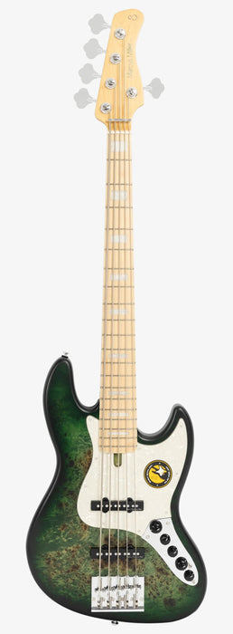 Sire Marcus Miller V7 Ash Reissue 5-String, Transparent Green Satin