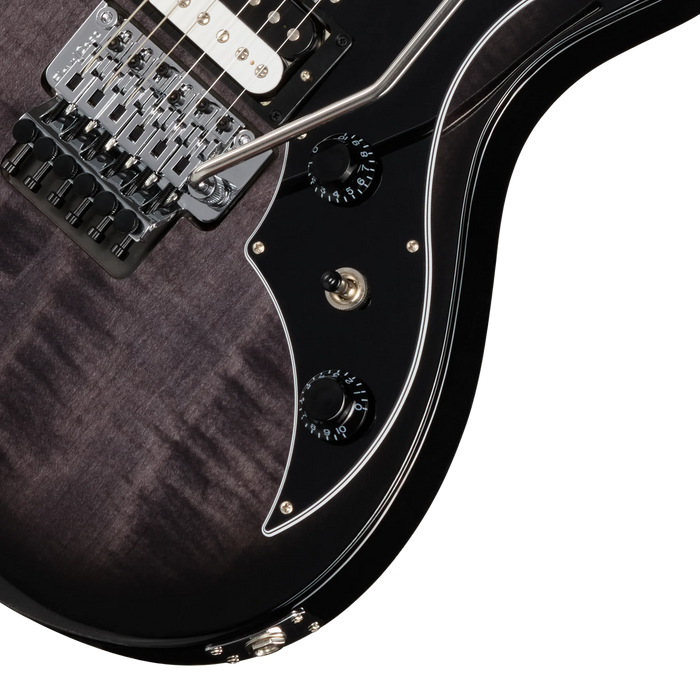 Gibson Victory Floyd Rose Electric Guitar with Hardshell Case, Translucent Ebony Burst