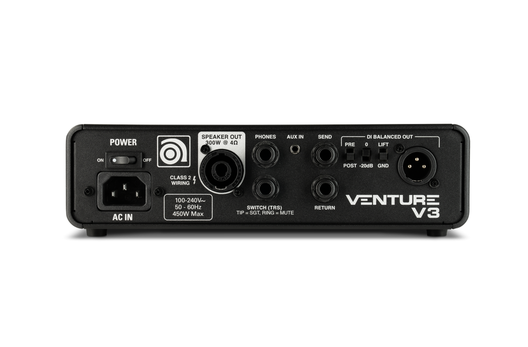 Ampeg V3 Venture Series 300-watt Compact bass amplifier head