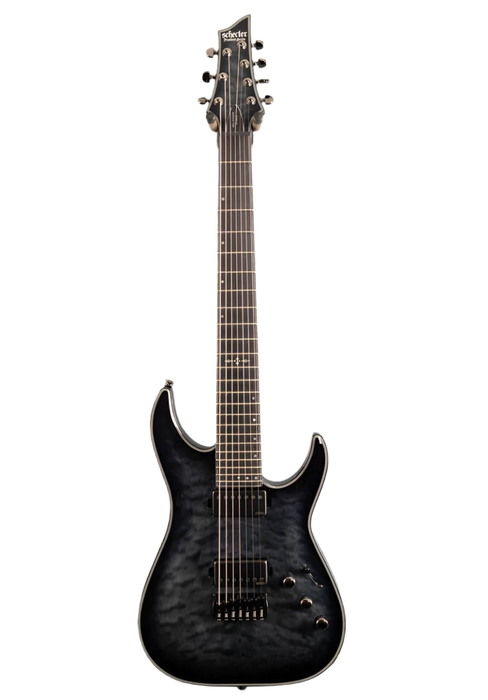 Schecter Hellraiser Hybrid C-7 Trans Black Burst