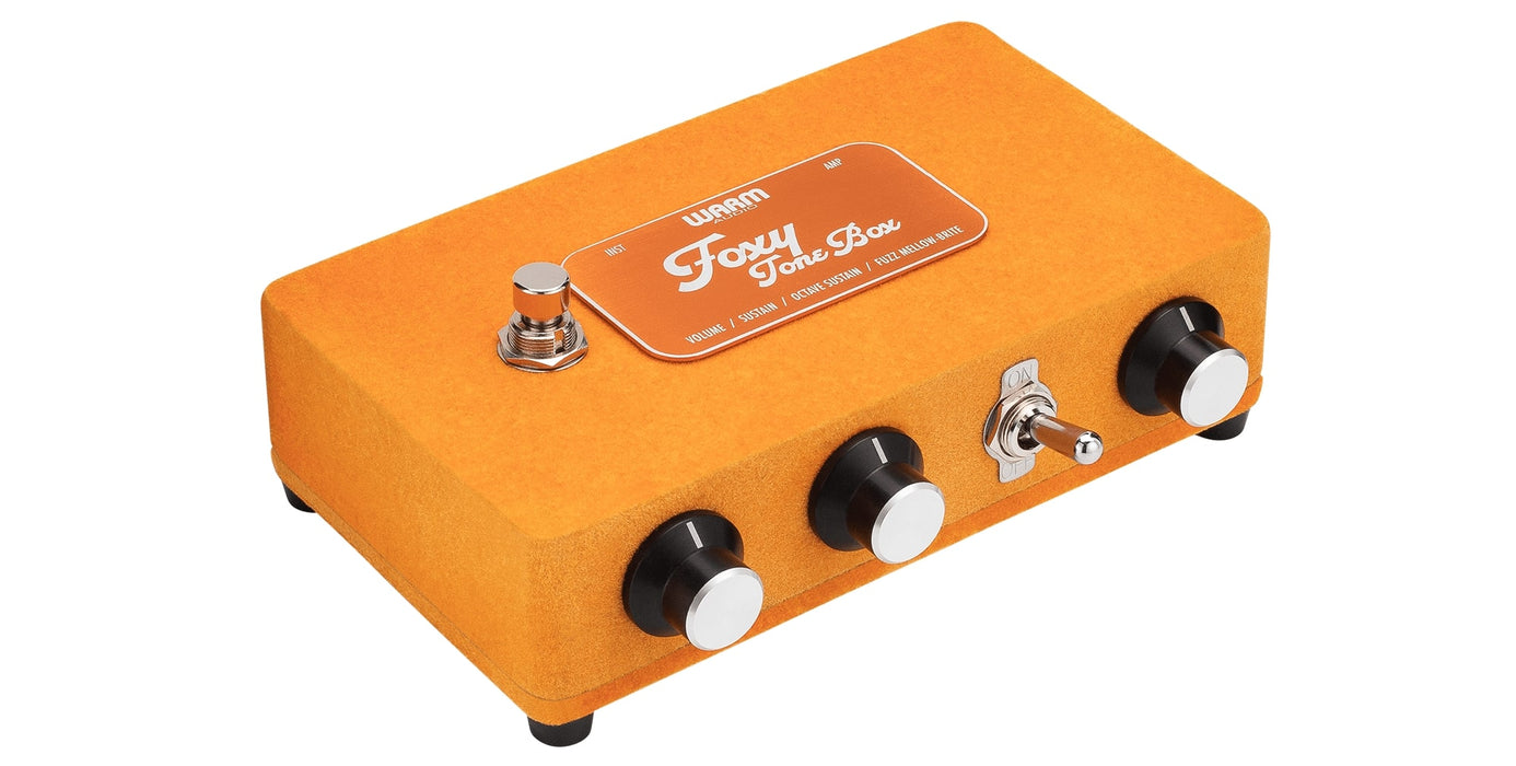 Warm Audio Foxy Tone Box Pedal For Fuzz Distortion w/9V Adapter