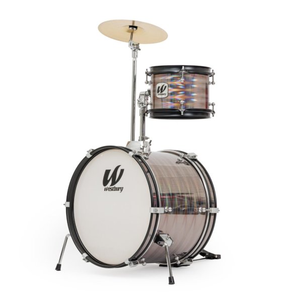 Westbury 3-Piece Junior Drum Set Complete w/Throne, Prismatic Finish