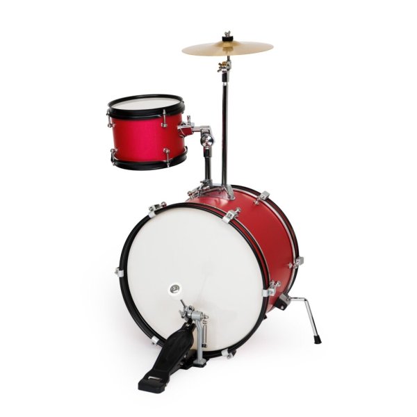 Westbury 3-Piece Junior Drum Set Complete w/Throne, Red Sparkle Finish