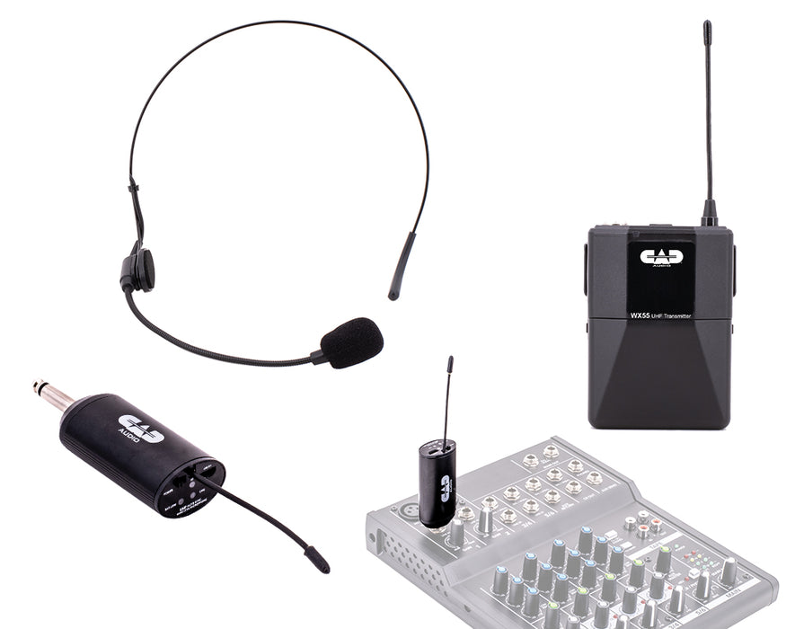 CAD Digital Wireless Microphone System With Bodypack And Headset (500 To 599 Mhz)