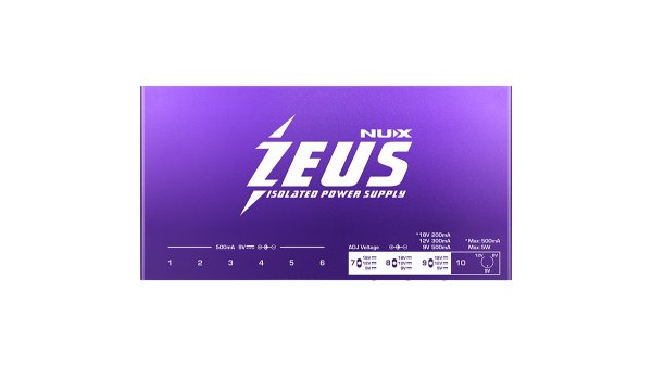 NuX ZEUS All-Isolated Guitar Pedal Power Supply