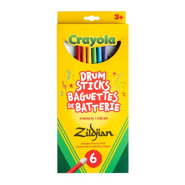 Zildjian x Crayola Kids Drumsticks & Pad
