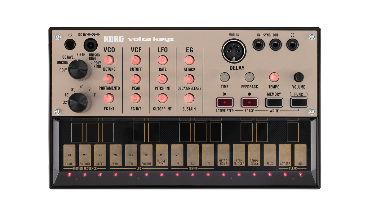 Korg VOLCA-KEYS Analog Loop Sythesizer With 16 Step-Sequencer,3 Models,Built-In Speaker,Auto-Tuning,Polyphonic