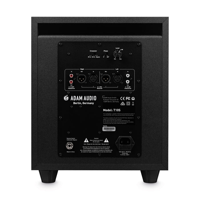 Adam Audio T10 Active Subwoofer 1x10 - Black