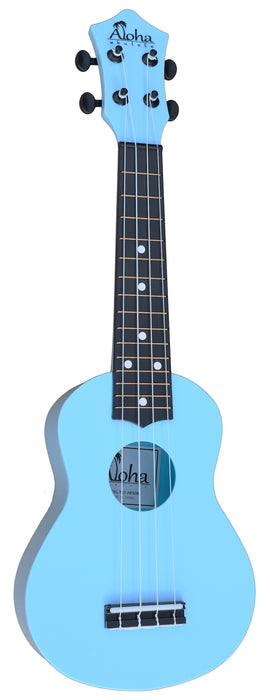 Aloha ABS080 Soprano Ukulele w/Bag, Blue