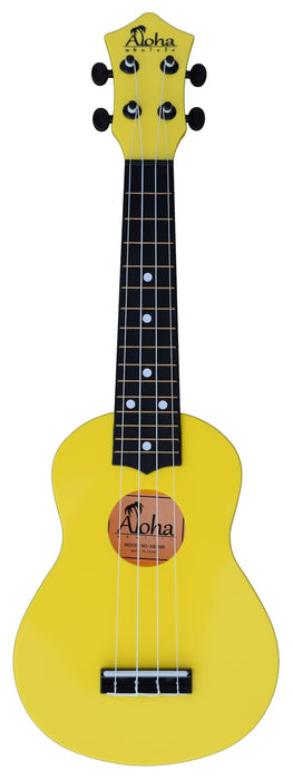 Aloha ABS080 Ukulélé soprano avec sac, jaune