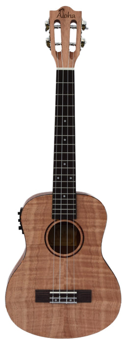 Aloha Ukulele Concert Flame Okoume With EQ