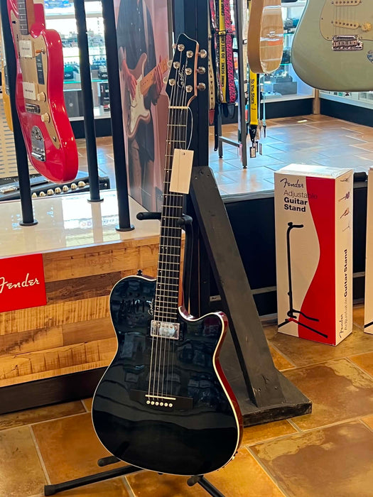Godin A6 Ultra, Denim Blue Flame w/Gigbag Used