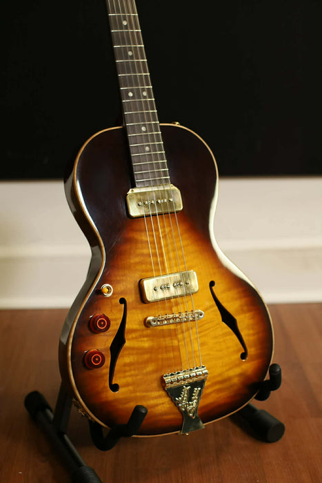 B&G Crossroads Series Little Sister Non-Cutaway - P90s Left-Handed, Tobacco Burst - Used