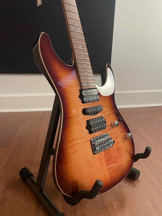Ibanez Prestige AZ2407F BSR 6 String Electric Guitar Brown Sphalerite