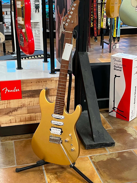 Soloking MS-1 Custom 24 HSS Flat Top in Satin Shoreline Gold - used