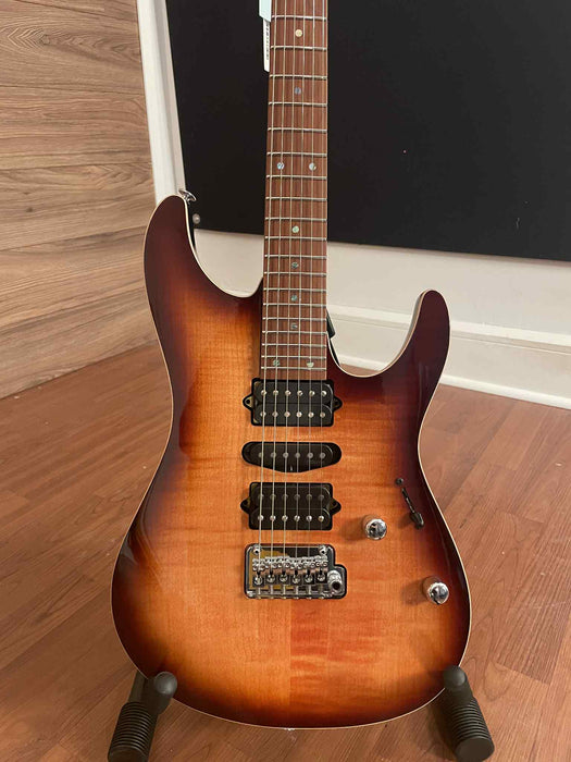 Ibanez Prestige AZ2407F BSR 6 String Electric Guitar Brown Sphalerite
