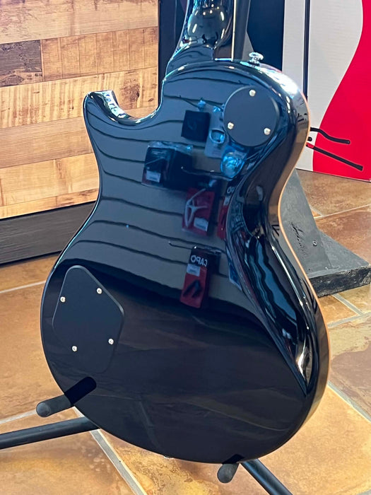 Godin A6 Ultra, Denim Blue Flame w/Gigbag Used