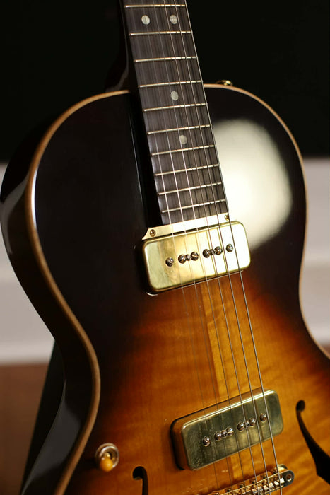 B&G Crossroads Series Little Sister Non-Cutaway - P90s Left-Handed, Tobacco Burst - Used