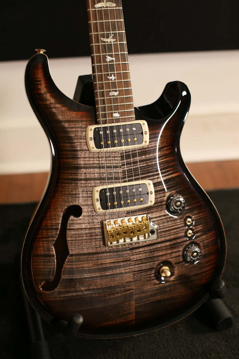 PRS 40th Anniversary Custom 24-08 Semi-Hollow Limited Edition - Charcoal Tri-Color Burst - Demo