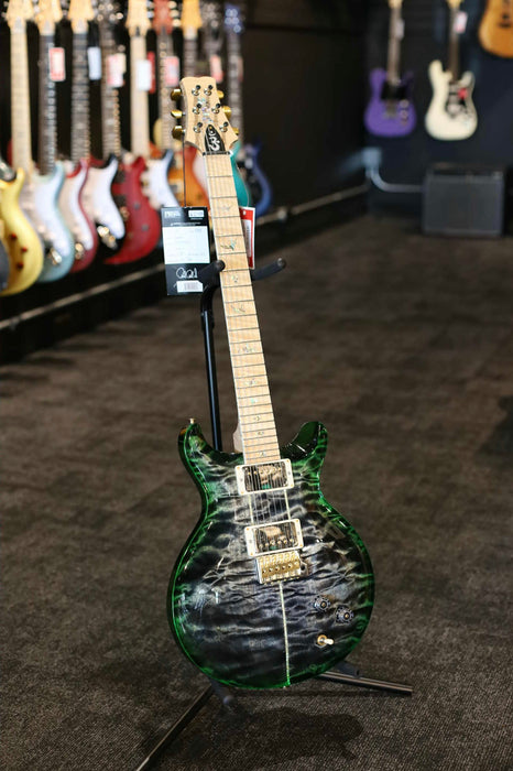 PRS Santana Retro Wood Library 10-Top - Charcoal Green Burst
