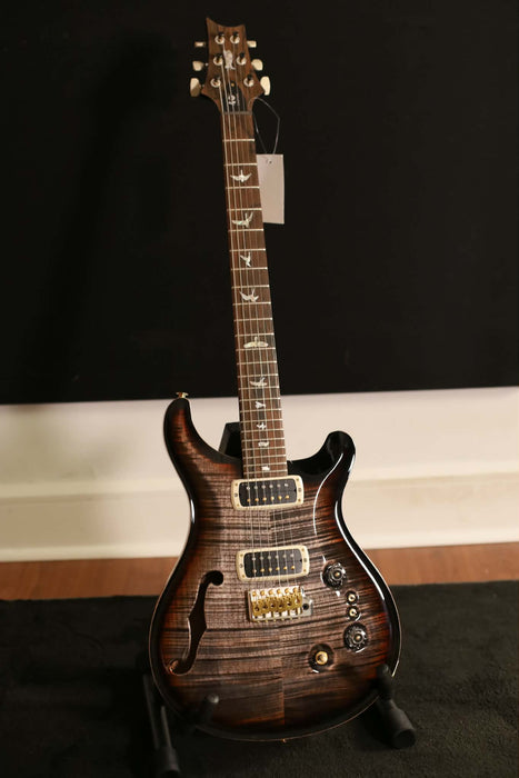 PRS 40th Anniversary Custom 24-08 Semi-Hollow Limited Edition - Charcoal Tri-Color Burst - Demo