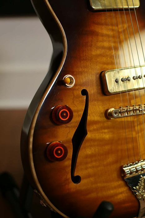 B&G Crossroads Series Little Sister Non-Cutaway - P90s Left-Handed, Tobacco Burst - Used