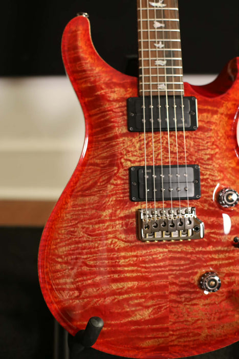 PRS Custom 24 Mango Top Limited Edition Electric Guitar w/Hardshell Case, Blood Orange