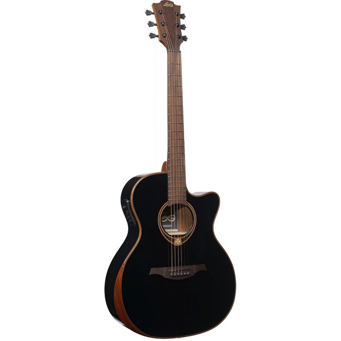 Lag T118ABCE-BLK Tramontane Auditorium RedCedar, Black