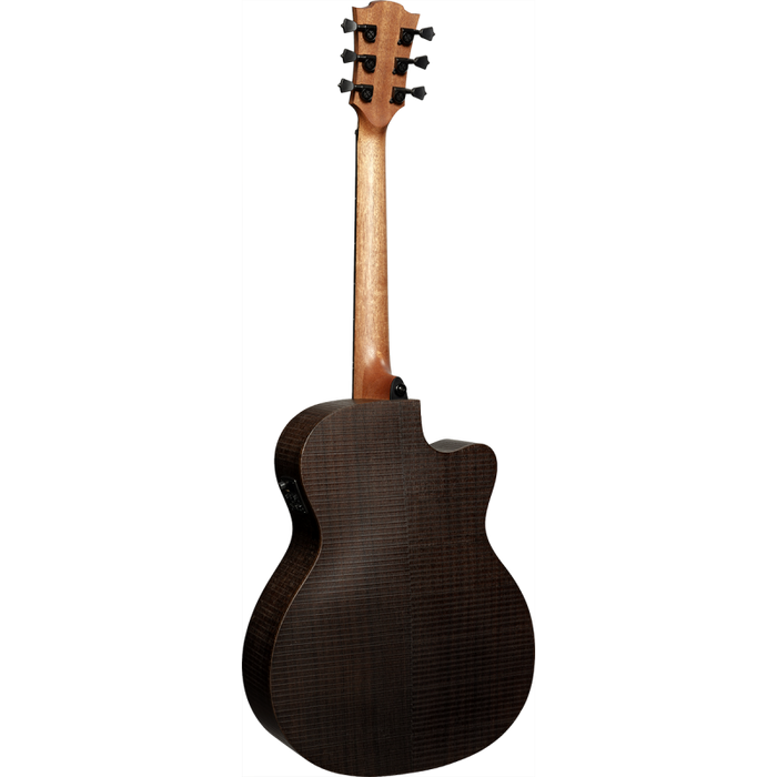 Lag SAUVAGE-ACE-L Auditorium Left-Handed Cutaway Acoustic-Electric Guitar w/Padded Cover, Satin Open Pore
