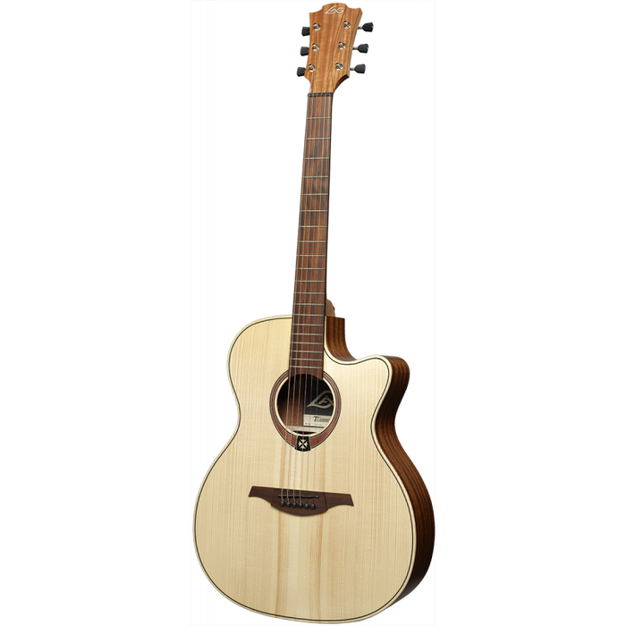 Lag T70ACE Tramontane 70 Auditorium Acoustic-Electric Guitar, Natural