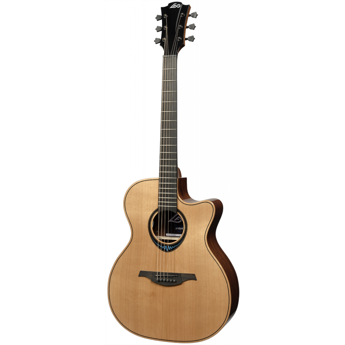 Lag TBW2ACE Bluewave 2 Auditorium Cutaway Acoustic-Electric Guitar w/ Padded Cover, Natural