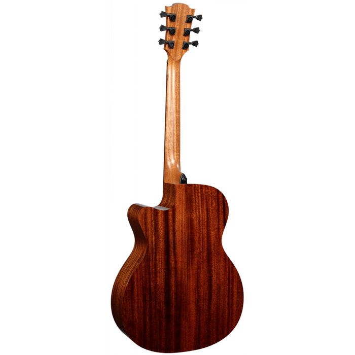 Lag T118ASCE-BRS Auditorium Slim Cutaway Electro Guitar, Brown Shadow